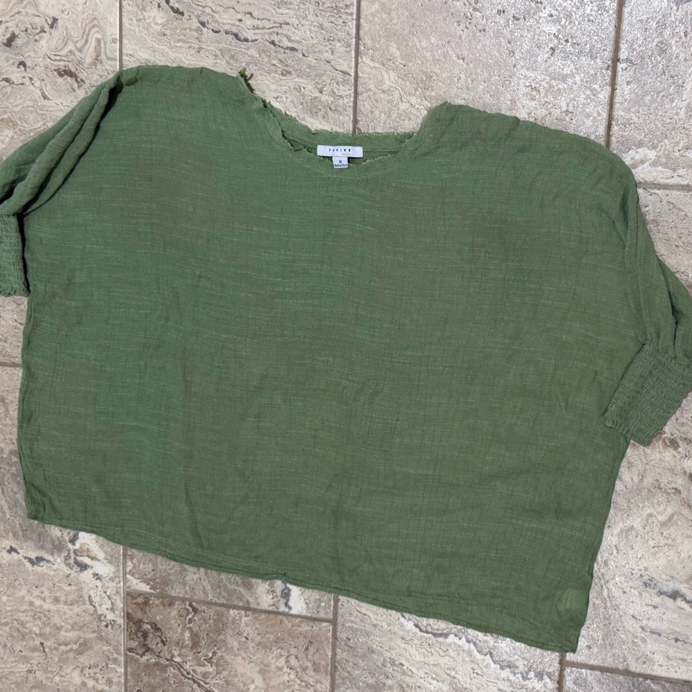 Used Size Medium Favlux fashion Green Long Sleeve Top